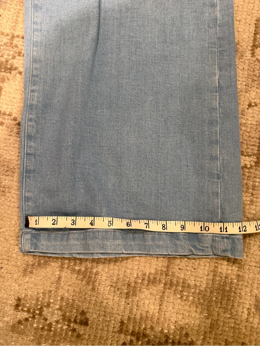 AG Jeans Stella Cinched Wide leg Light Wash 29” x 32” Inseam NWT Zip and String - Picture 11 of 11